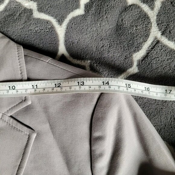 Banana Republic Womens Blazer Size 6 Gray Stretch Two Button Preppy Office Work - Picture 5 of 11